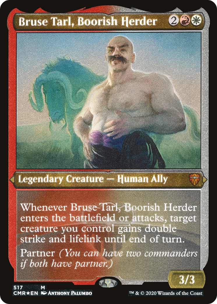 Bruse Tarl, Boorish Herder (Etched) [Commander Legends] - Trinity Hobby