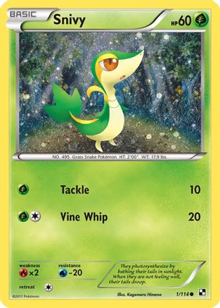 Snivy (Cosmos Holo) - (001/114) Holofoil [Miscellaneous Cards & Products]