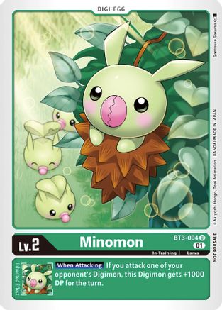 Minomon [BT3-004] (Winner Pack X Record) [Release Special Booster Promos] - Trinity Hobby