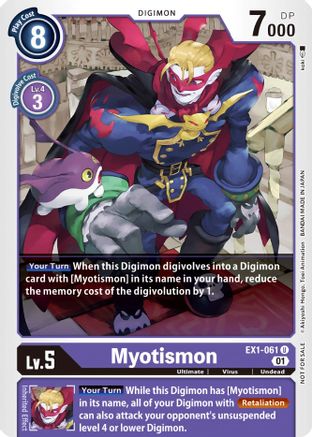Myotismon [EX1-061] (Winner Pack X Record) [Classic Collection Promos] - Trinity Hobby