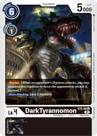 DarkTyrannomon [ST5-08] (Winner Pack X Record) [Starter Deck: Machine Black Promos] - Trinity Hobby