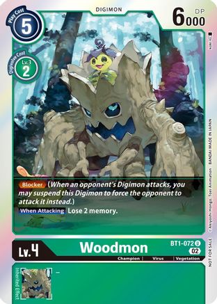 Woodmon [BT1-072] (Official Tournament Pack Vol. 6) [Release Special Booster Promos] - Trinity Hobby