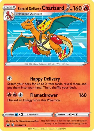 Special Delivery Charizard (SWSH075) [Sword & Shield: Black Star Promos] - Trinity Hobby