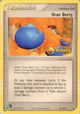 Oran Berry (85/109) (Winner) [EX: Ruby & Sapphire] - Trinity Hobby