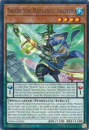 Saion the Vaylantz Archer [TAMA-EN002] Rare - Trinity Hobby