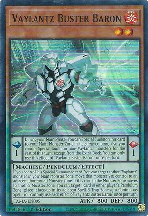 Vaylantz Buster Baron [TAMA-EN005] Super Rare - Trinity Hobby