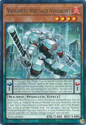 Vaylantz Voltage Viscount [TAMA-EN006] Rare - Trinity Hobby