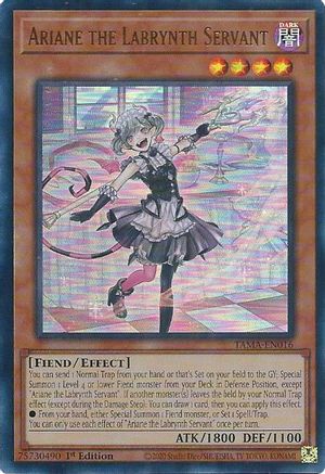 Ariane the Labrynth Servant [TAMA-EN016] Ultra Rare - Trinity Hobby