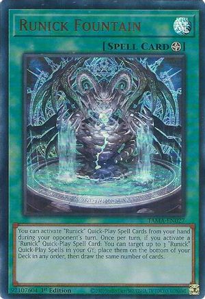 Runick Fountain [TAMA-EN027] Ultra Rare - Trinity Hobby
