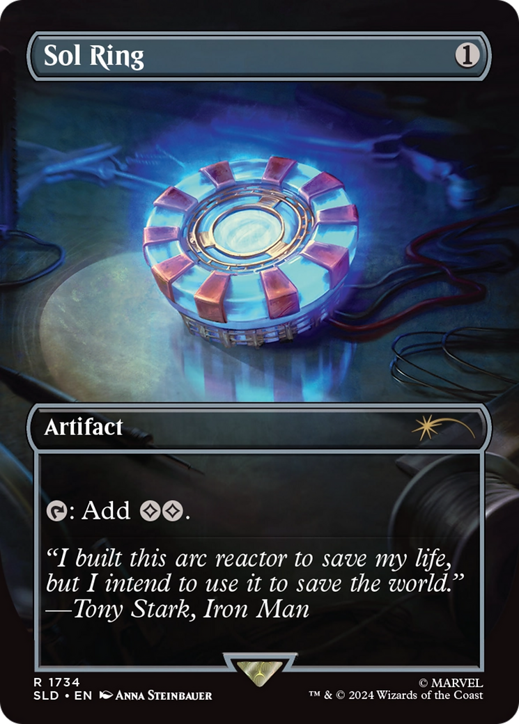 Sol Ring  [Foil]  (SLD-1734) - [Secret Lair Drop] (Borderless) - Trinity Hobby
