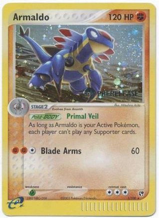 Armaldo (Prerelease) - (001/100) Holofoil [Miscellaneous Cards & Products]