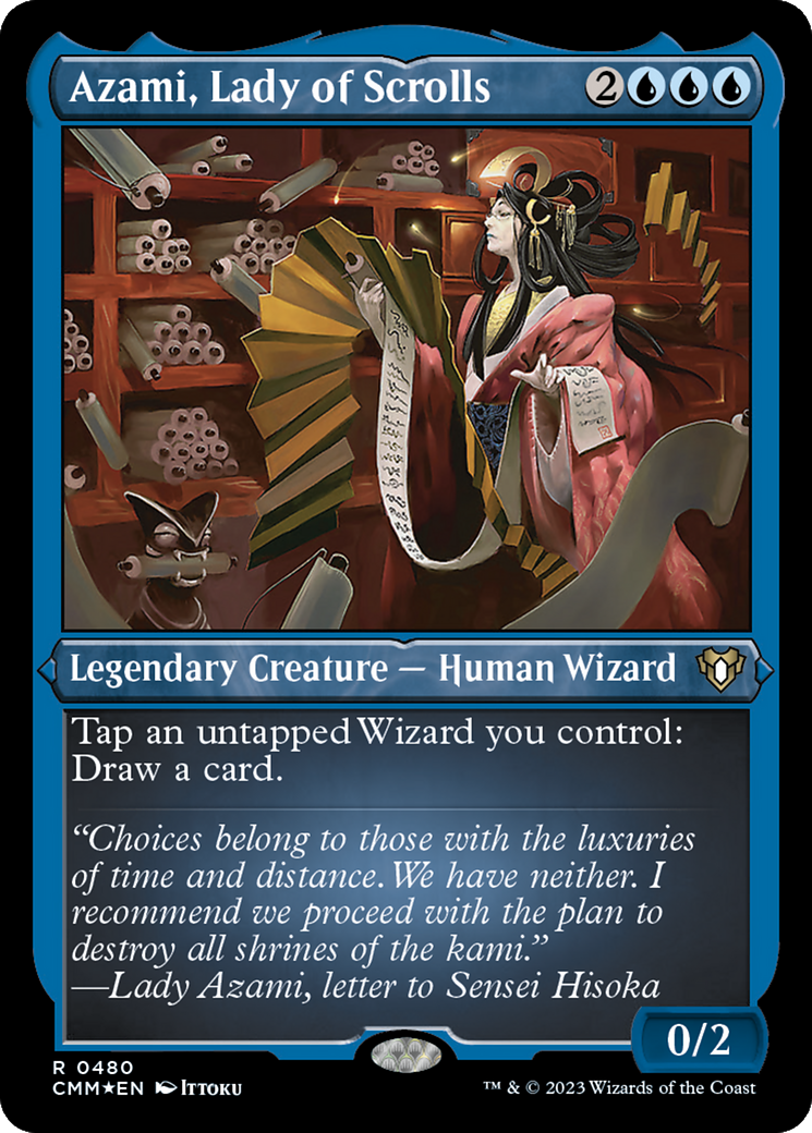 Azami, Lady of Scrolls (Foil Etched) [Commander Masters] - Trinity Hobby