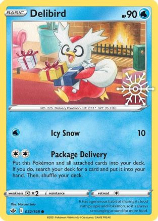Delibird (Holiday Calendar) - (032/198) Holofoil [Miscellaneous Cards & Products]