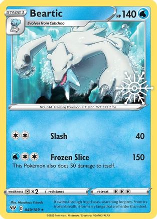 Beartic (Holiday Calendar) - (049/189) Holofoil [Miscellaneous Cards & Products]