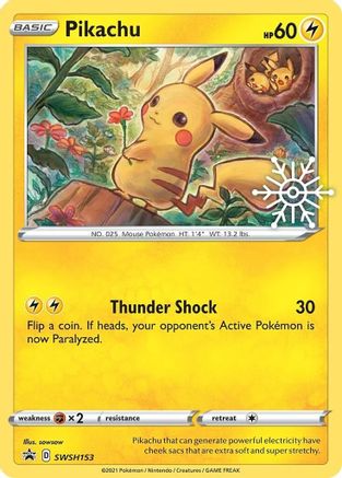 Pikachu (SWSH153) (Holiday Calendar) [Sword & Shield: Black Star Promos] - Trinity Hobby