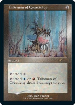 Talisman of Creativity (Retro Frame) (Foil Etched) (SLD-1058) - [Secret Lair Drop Series] Foil - Trinity Hobby
