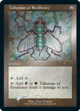 Talisman of Resilience (Retro Frame) (Foil Etched) (SLD-1059) - [Secret Lair Drop Series] Foil - Trinity Hobby