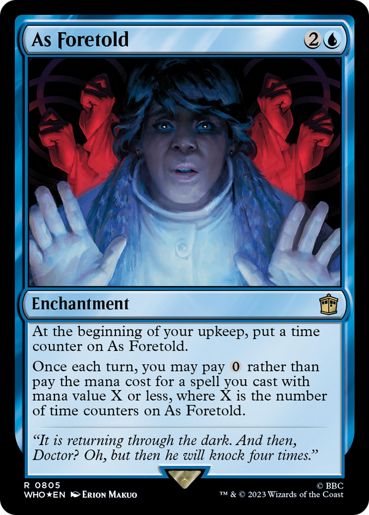 As Foretold (Surge Foil) [Doctor Who] - Trinity Hobby