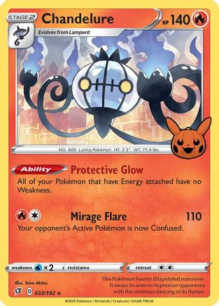 Chandelure (033/192) [Trick or Trade] - Trinity Hobby