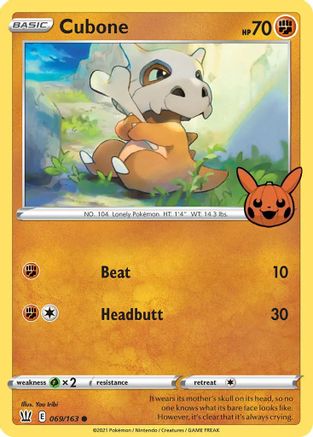 Cubone (069/163) [Trick or Trade] - Trinity Hobby