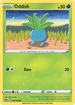 Oddish (001/196) [Sword & Shield: Lost Origin] - Trinity Hobby