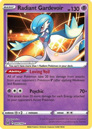 Radiant Gardevoir (069/196) [Sword & Shield: Lost Origin] - Trinity Hobby