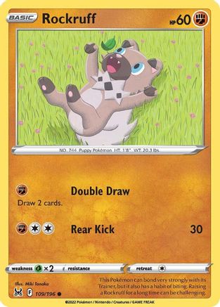 Rockruff (109/196) [Sword & Shield: Lost Origin] - Trinity Hobby