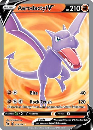 Aerodactyl V (179/196) [Sword & Shield: Lost Origin] - Trinity Hobby