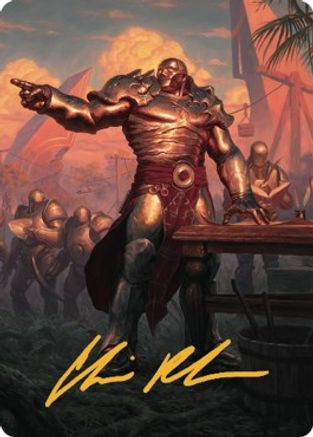 Karn, Living Legacy Art Card (1/81) (Gold-Stamped Signature)  (ASDMU-001) - [Art Series: Dominaria United]