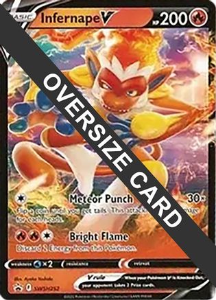 Infernape V (SWSH252) (Jumbo Card) [Sword & Shield: Black Star Promos] - Trinity Hobby
