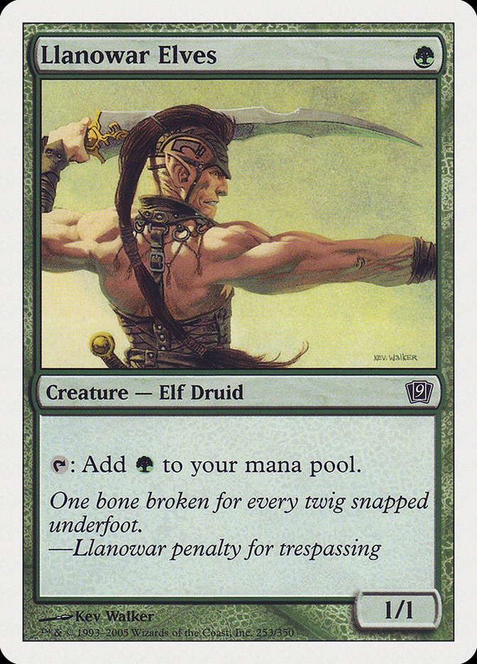 Llanowar Elves (9th Edition) [Oversize Cards] - Trinity Hobby