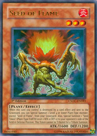 Seed of Flame [CSOC-EN081] Ultra Rare - Trinity Hobby