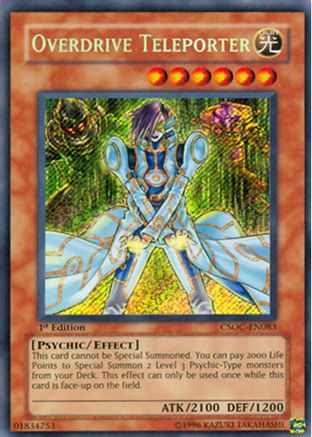 Overdrive Teleporter [CSOC-EN083] Secret Rare - Trinity Hobby