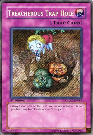 Treacherous Trap Hole [CSOC-EN089] Secret Rare - Trinity Hobby
