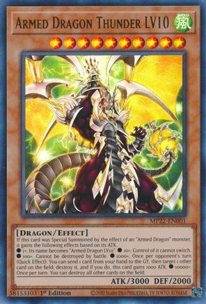 Armed Dragon Thunder LV10 [MP22-EN001] Ultra Rare - Trinity Hobby