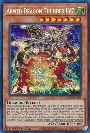 Armed Dragon Thunder LV7 [MP22-EN002] Prismatic Secret Rare - Trinity Hobby