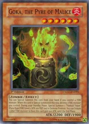 Goka, the Pyre of Malice [CSOC-EN095] Super Rare - Trinity Hobby