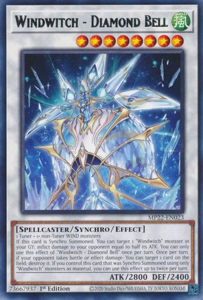 Windwitch - Diamond Bell [MP22-EN023] Rare - Trinity Hobby