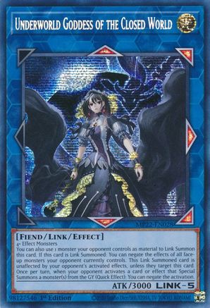 Underworld Goddess of the Closed World [MP22-EN028] Prismatic Secret Rare - Trinity Hobby