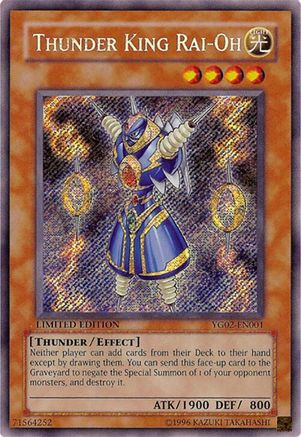 Thunder King Rai-Oh [YG02-EN001] Secret Rare - Trinity Hobby