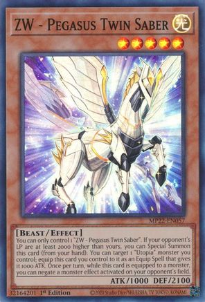 ZW - Pegasus Twin Saber [MP22-EN057] Super Rare - Trinity Hobby