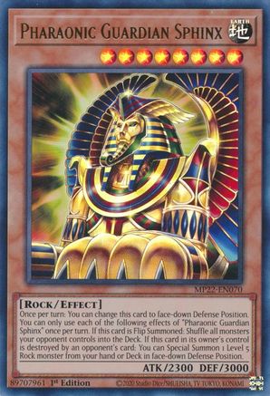 Pharaonic Guardian Sphinx [MP22-EN070] Ultra Rare - Trinity Hobby