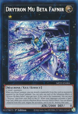 Drytron Mu Beta Fafnir [MP22-EN084] Prismatic Secret Rare - Trinity Hobby