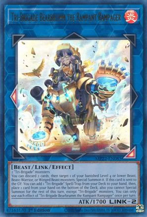 Tri-Brigade Bearbrumm the Rampant Rampager [MP22-EN085] Ultra Rare - Trinity Hobby