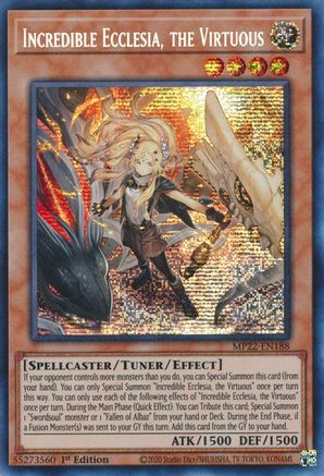Incredible Ecclesia, the Virtuous [MP22-EN188] Prismatic Secret Rare - Trinity Hobby