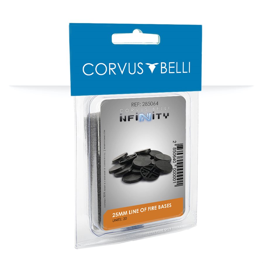 Infinity: 25mm Line of Fire Bases - Trinity Hobby