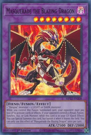 Masquerade the Blazing Dragon [MP22-EN208] Super Rare - Trinity Hobby