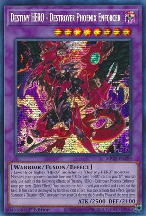 Destiny HERO - Destroyer Phoenix Enforcer [MP22-EN209] Prismatic Secret Rare - Trinity Hobby