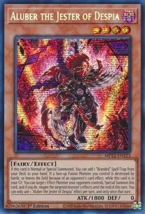 Aluber the Jester of Despia [MP22-EN123] Prismatic Secret Rare - Trinity Hobby