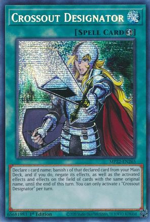 Crossout Designator [MP22-EN265] Prismatic Secret Rare - Trinity Hobby